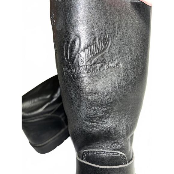 Harley-Davidson USA Engineer Leather Motorcycle Riding Boots No. 98000 Size 10 - Picture 3 of 9
